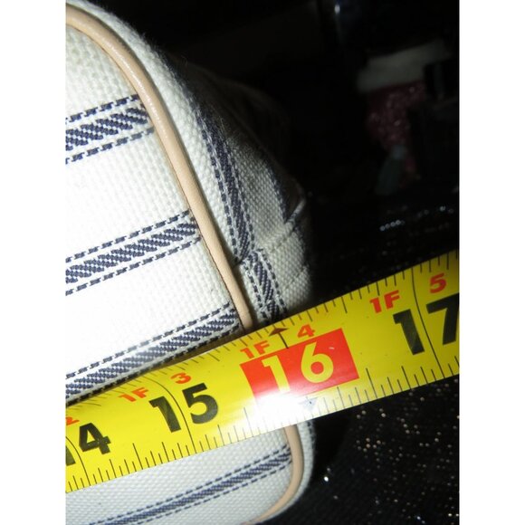 Coach Saint James limited legacy striped canvas weekender tote & pochette set - Picture 10 of 14